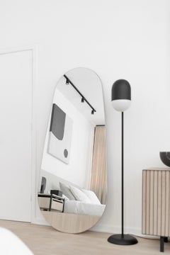 Gota Mirror on white oak veneer base