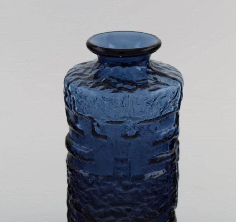 Göte Augustsson for Ruda, Vase and Bowl in Blue Art Glass In Excellent Condition For Sale In Copenhagen, DK