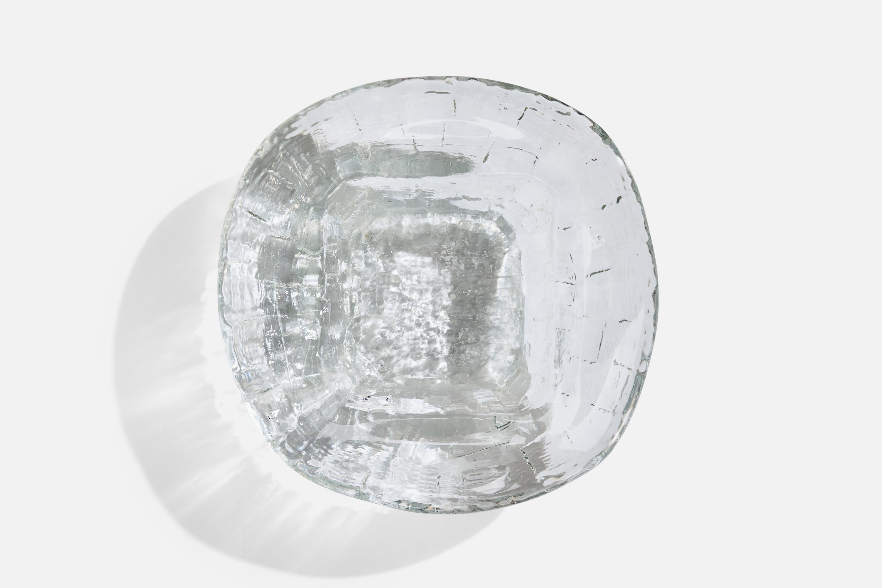 Swedish Göte Augustsson, Bowl, Glass, Sweden, 1960s For Sale