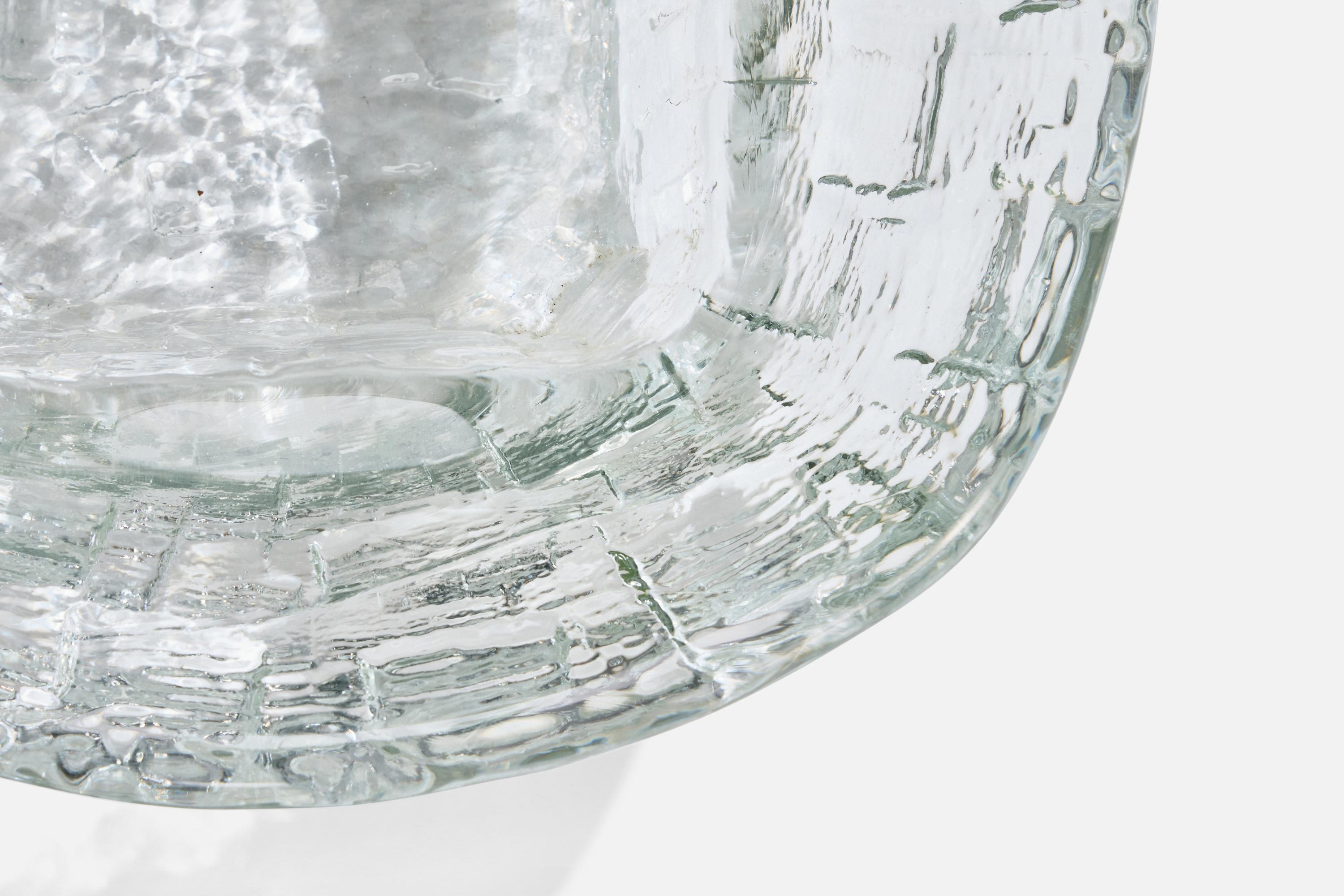 Göte Augustsson, Bowl, Glass, Sweden, 1960s For Sale 1
