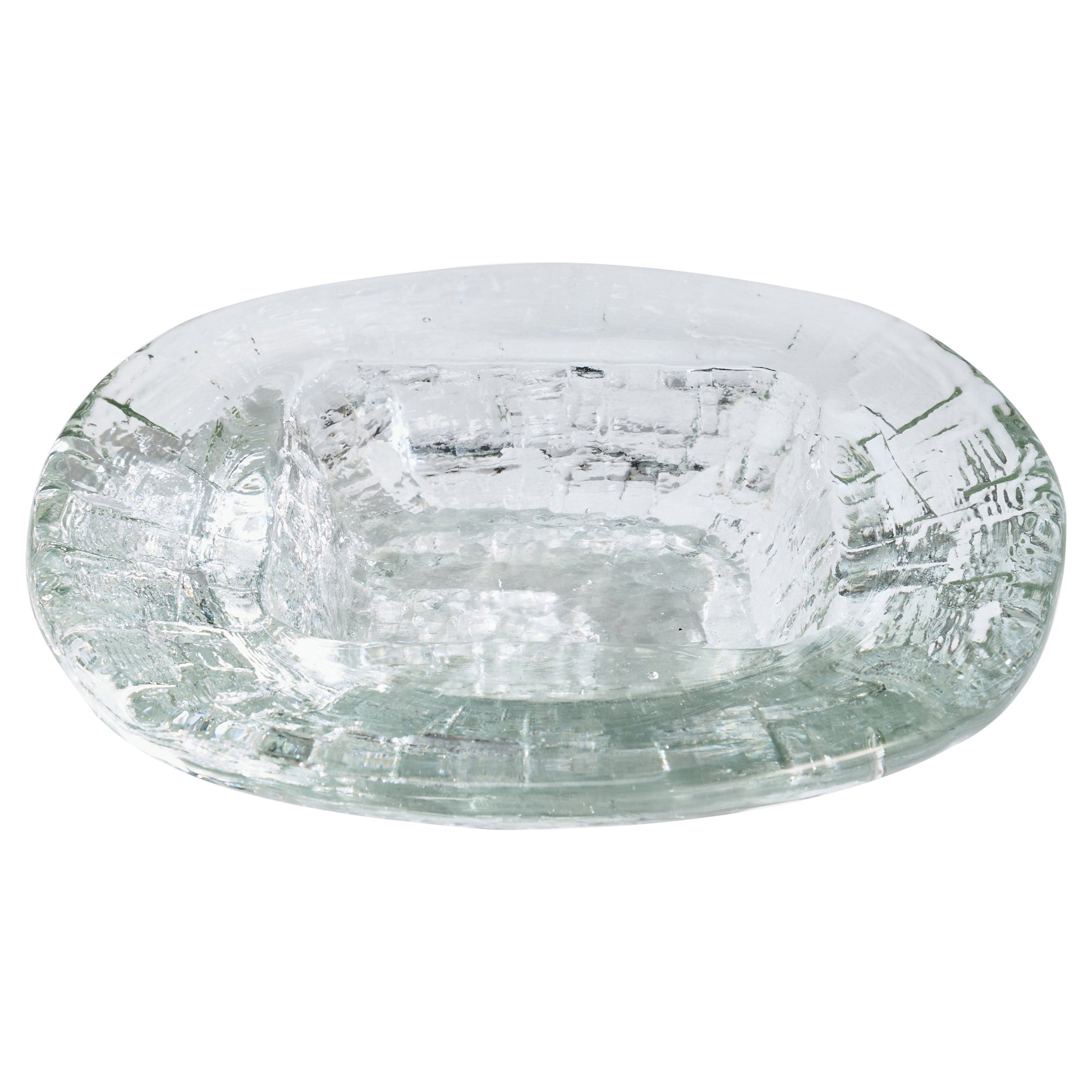 Göte Augustsson, Bowl, Glass, Sweden, 1960s For Sale