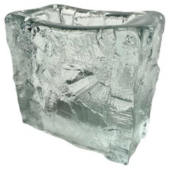 Göte Augustsson, Vaso rettangolare "Demant", Ruda Glasbruk, anni '60
