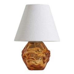 Göte Augustsson, Lampada da tavolo, vetro soffiato, Ruda Glasbruk, Svezia, anni '50