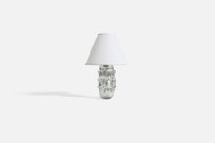 Göte Augustsson, Table Lamp, Glass, Brass, Ruda Glasbruk, Sweden, 1950s