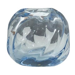 Göte Augustsson, Vaso, vetro blu, Ruda Glasbruk, Svezia, 1940 ca.