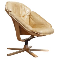 Göte Möbel — Swivel Lounge Chair, Sweden, 1970s