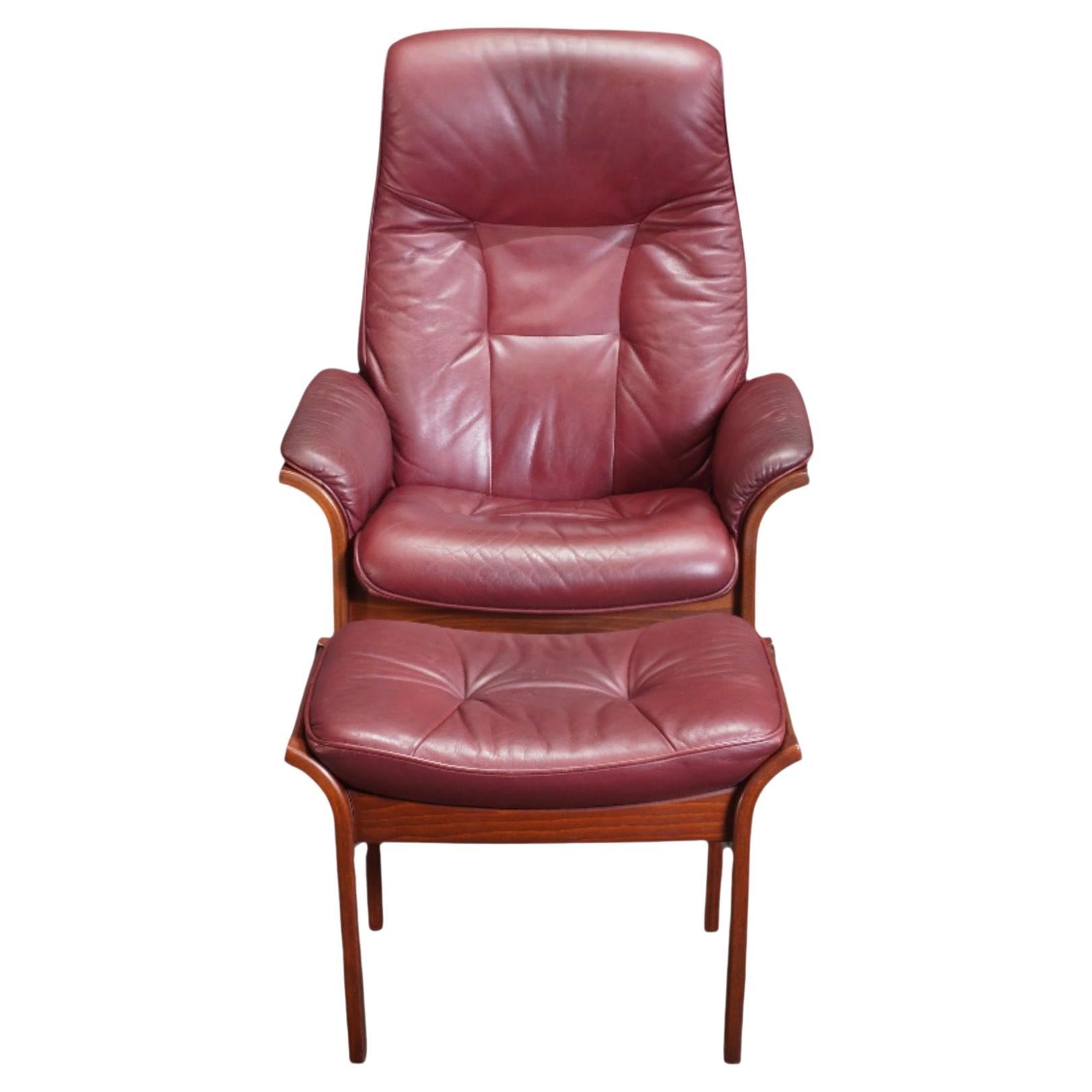 Göte Möbler G Design Reclining Chair & Footstool
