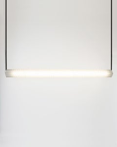 Goth Pendelleuchte, transluzentes PLA, eloxiertes aluminium by Arthur Bitsch