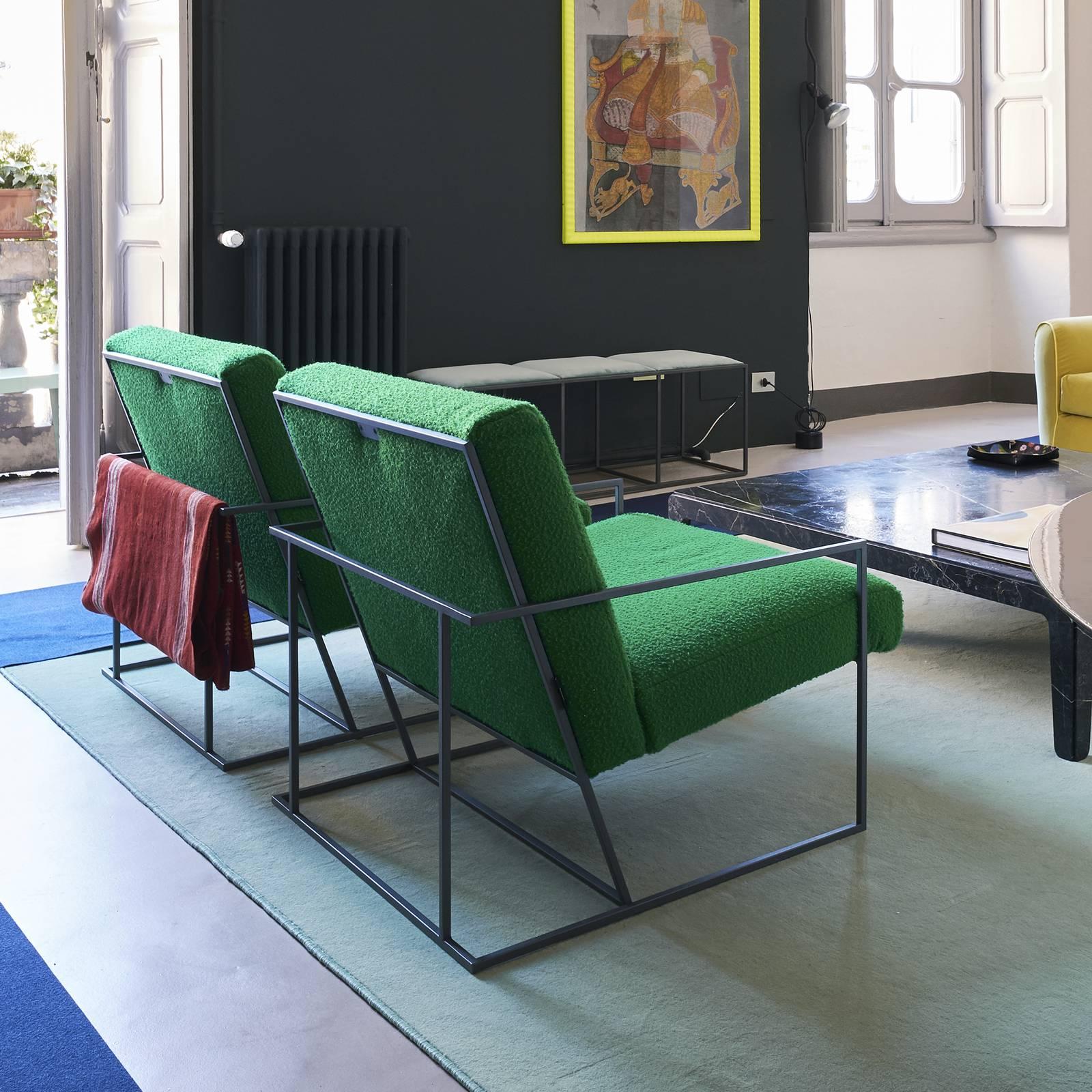 Gotham Armchair in Green In New Condition In Milan, IT