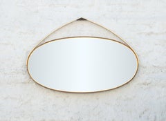 Gotham Oval Mirror -  Customizable Wood and Metal 
