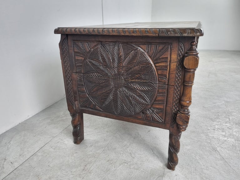 Gothic 19th Century Blanket Chest For Sale 1