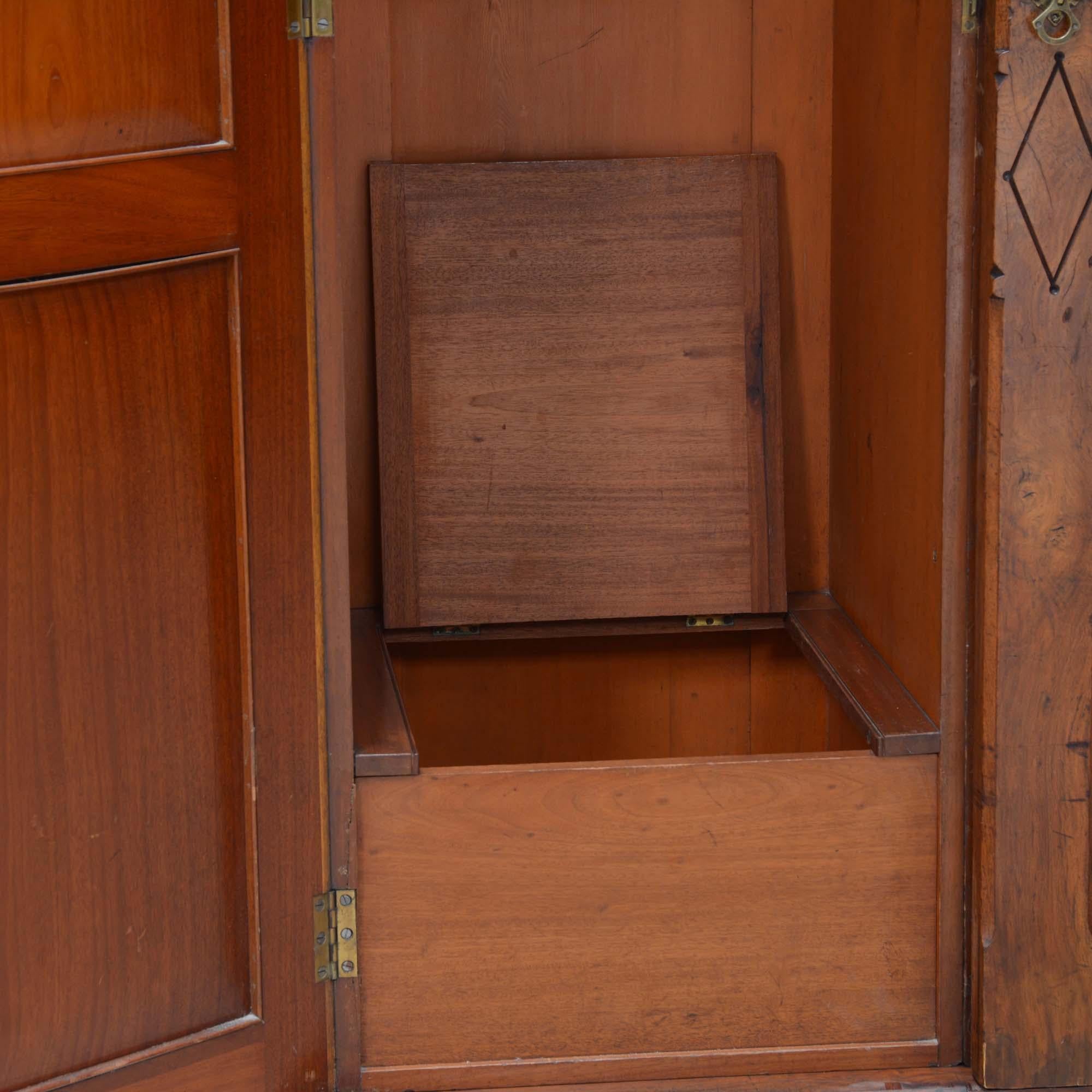 Gothic antique brown oak wardrobe by Marsh, Jones & Cribb For Sale 4