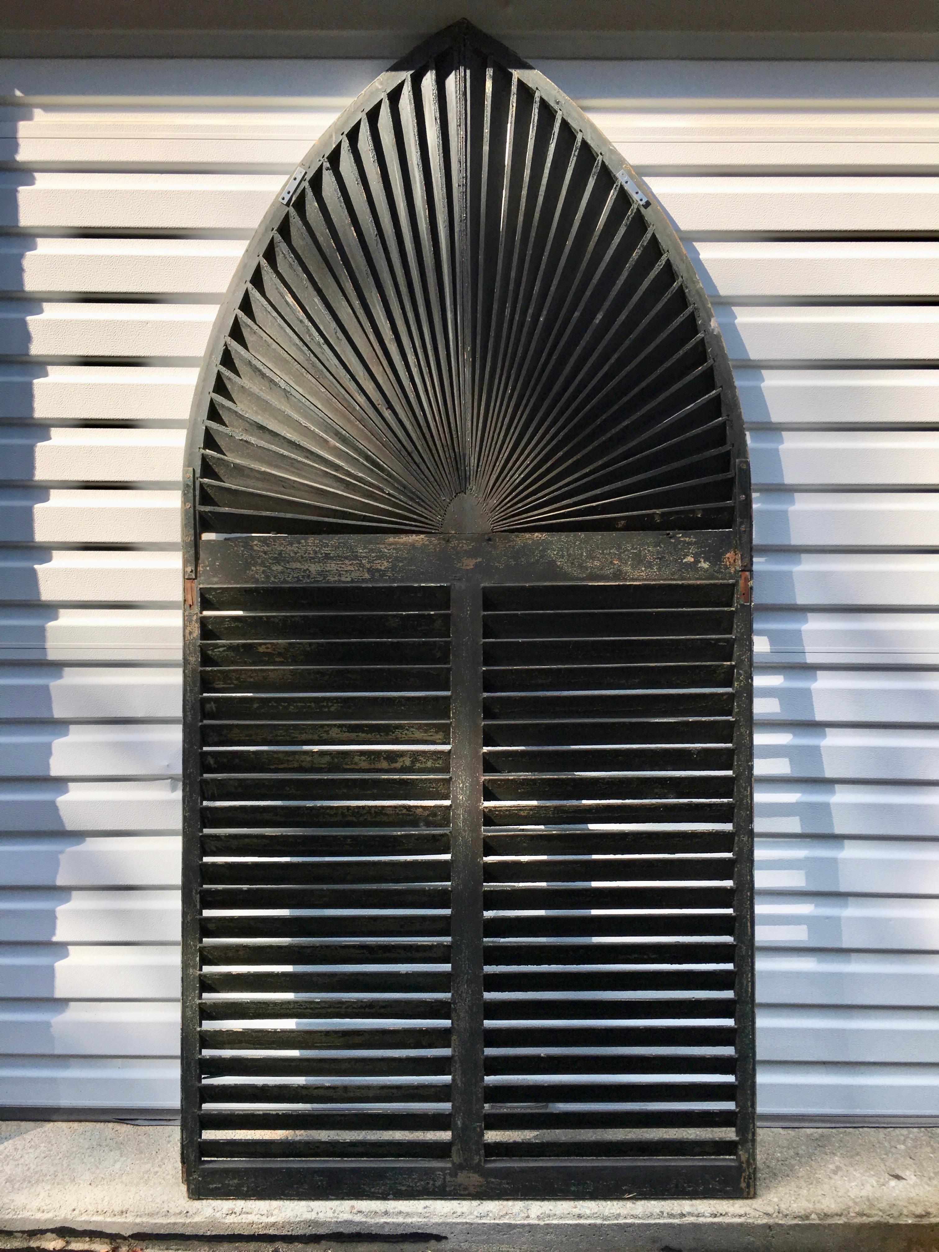 American Gothic Arch Window Shutter For Sale