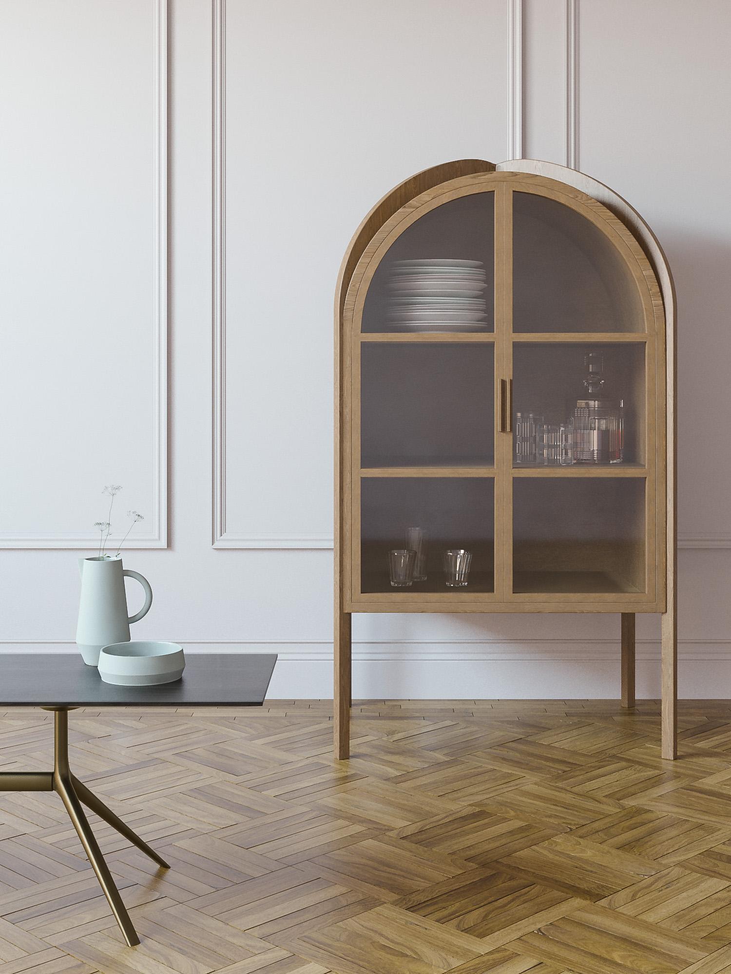 Contemporary Gothic Armoire For Sale
