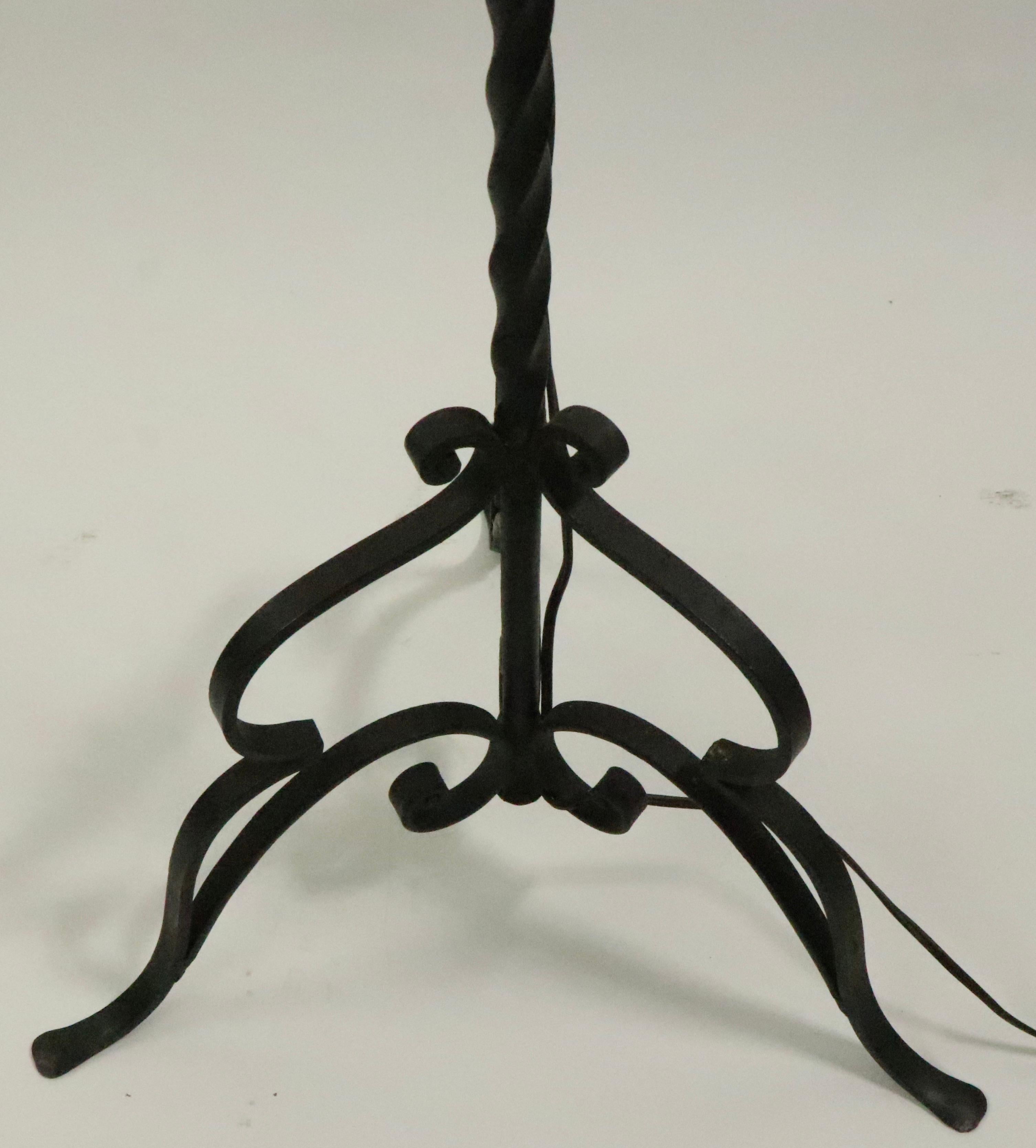 Gothic Arts & Crafts, Wrought Iron Bible, Bookstand, Lecturn, Maitre D Stand In Good Condition For Sale In New York, NY