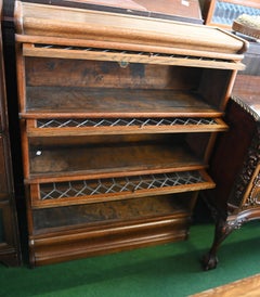 Gothic Barristers Bookcase Globe Wernicke Cabinet 1890