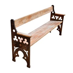 Antique Gothic Bench