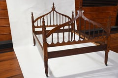 Gothic Bobbin Antique Bed