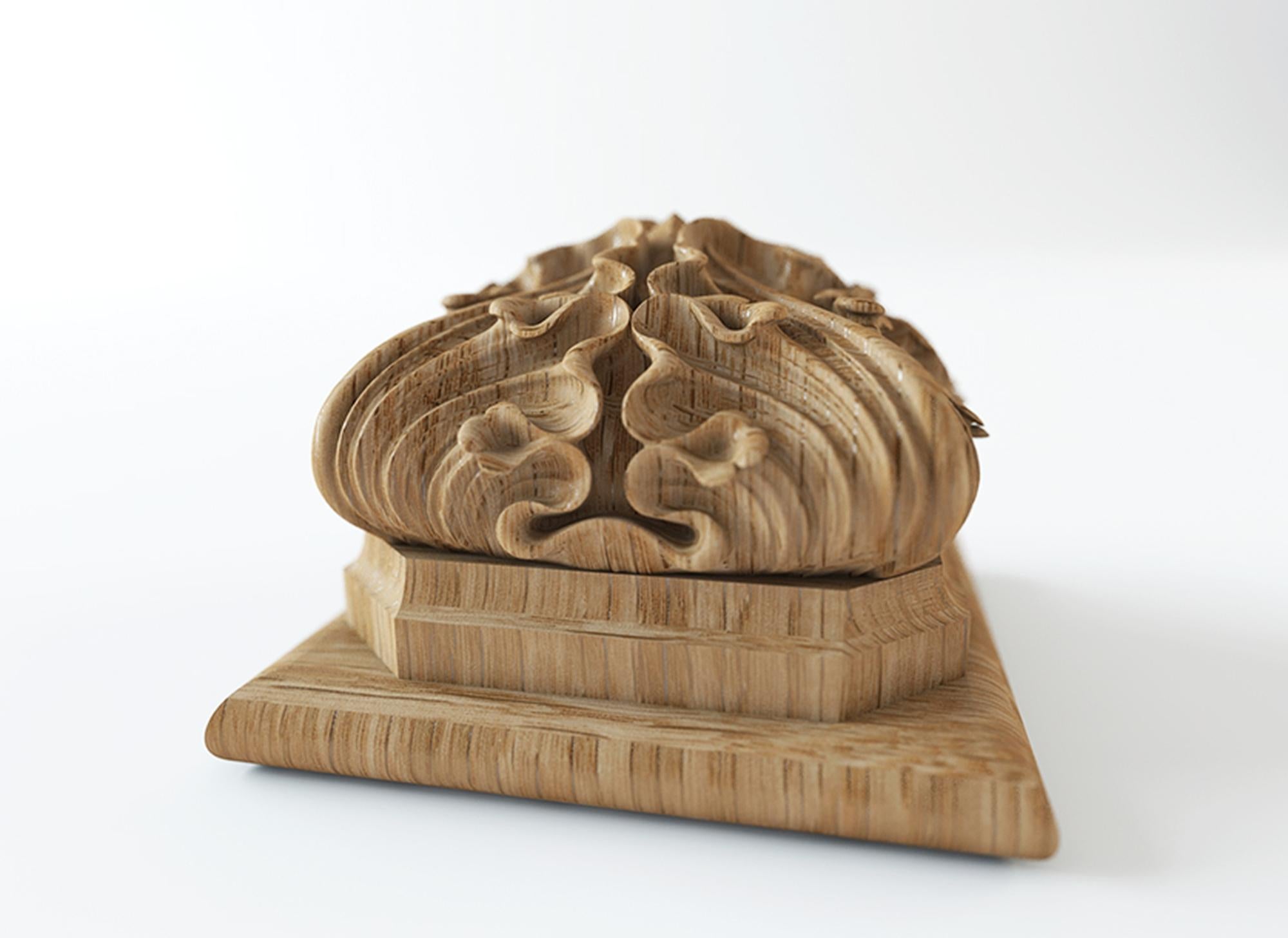 Unfinished high quality carved finial from oak or beech of your choice.

>> SKU: L-110

>> Dimensions (A x B x C):

1) 2.52