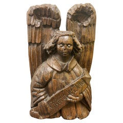 Gothic Carved Oak Angel