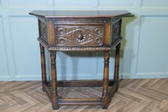 Gothic Carved Oak Credence Table