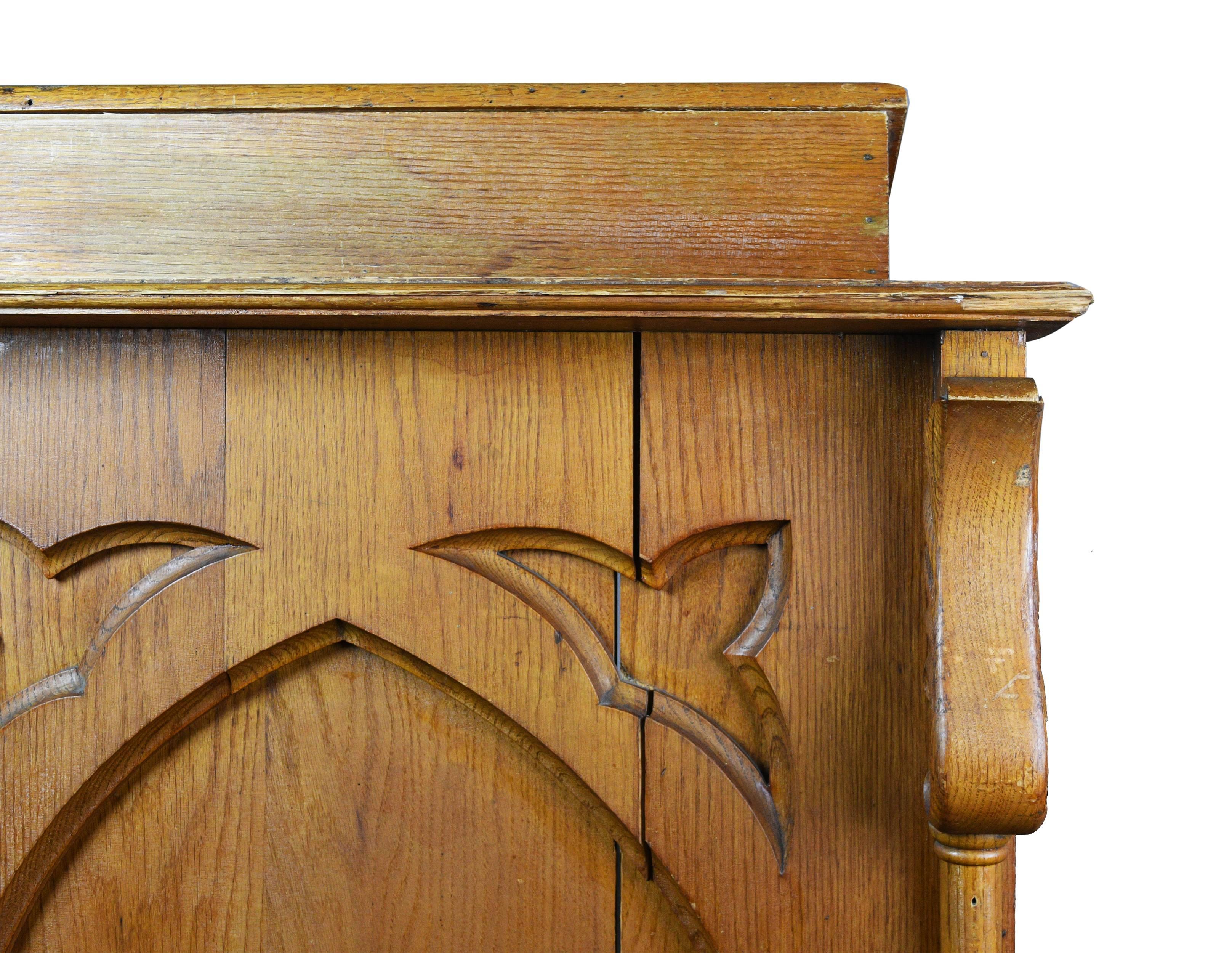 American Gothic Carved Oak Lectern