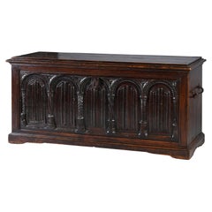 Gothic Chest with linenfold panels