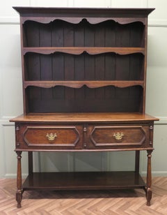 Gothic Country Solid Oak Welsh Dresser This is a late Victorian piece