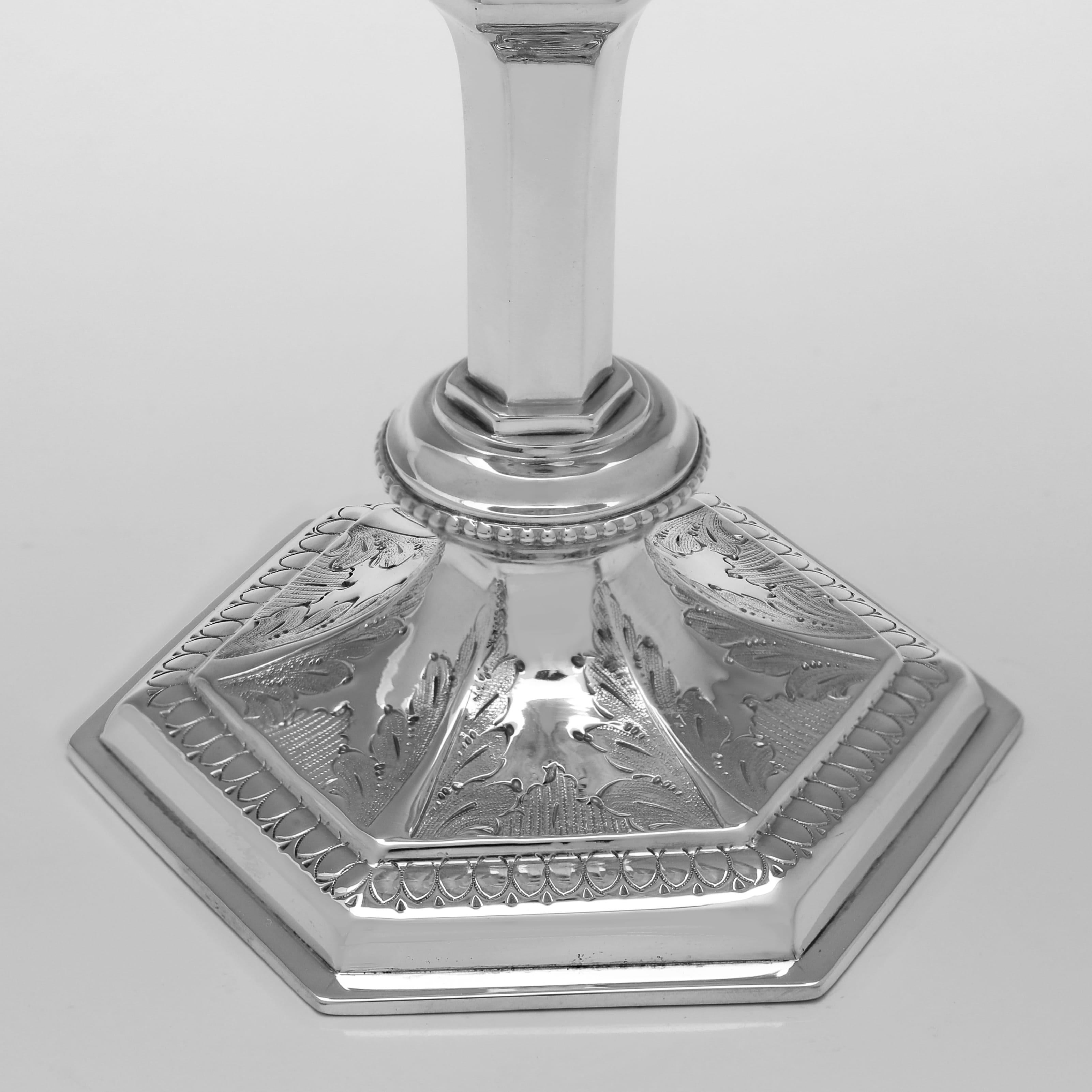 Kelch aus antikem Sterlingsilber mit gotischem Design von George Unite aus dem Jahr 1876 (Englisch) im Angebot