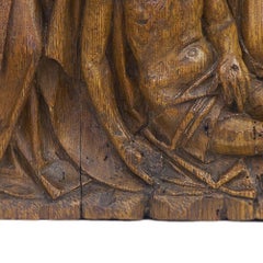 Gothic Flemish Oak Altarpiece of ​the Lamentation of Christ