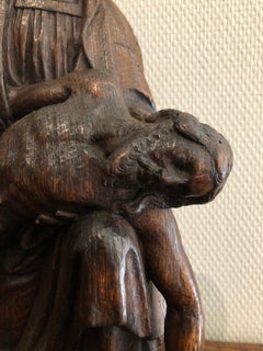 Gothic Flemish Oak Pieta