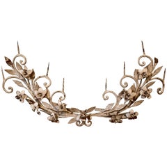 Gothic Floral Wreath Candle Wall Sconce