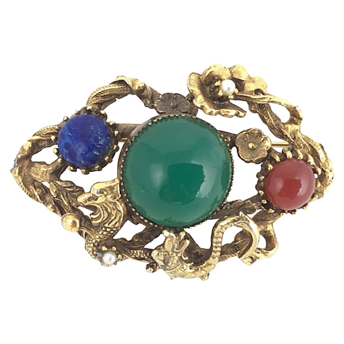 Jules Louis Wiese Antique Bracelet 18k Gold Gothic Renaissance Revival -  Ruby Lane