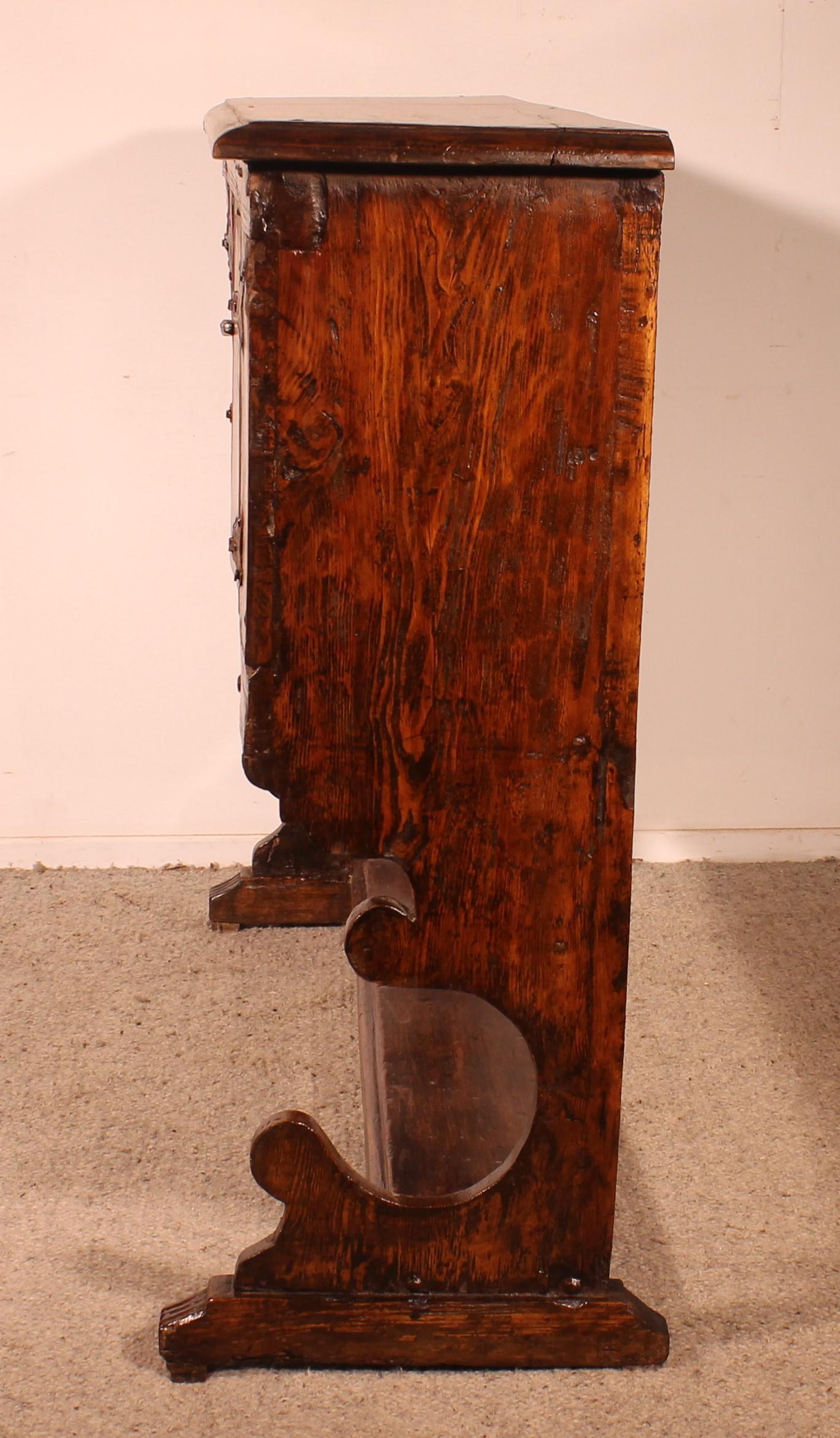 Gothic Influence Credenza - 16th Century For Sale 1