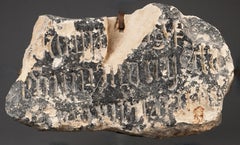 Gothic inscription - France, 15th century