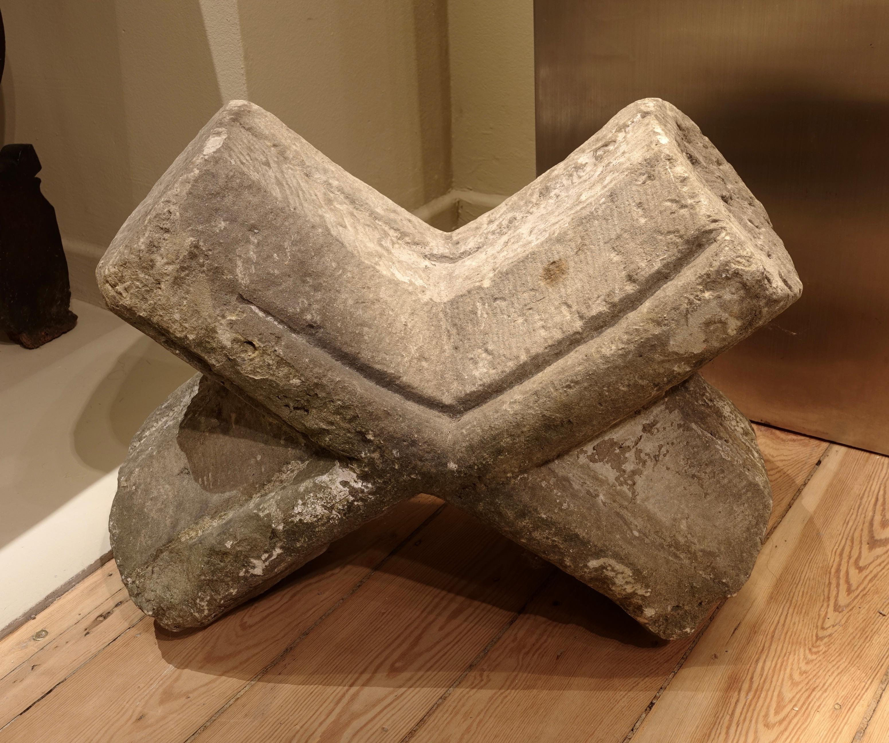 Carved Gothic Keystone - France, 14th century For Sale