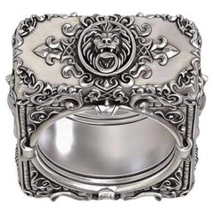 Gothic Lion Sterling Silver Statement Ring