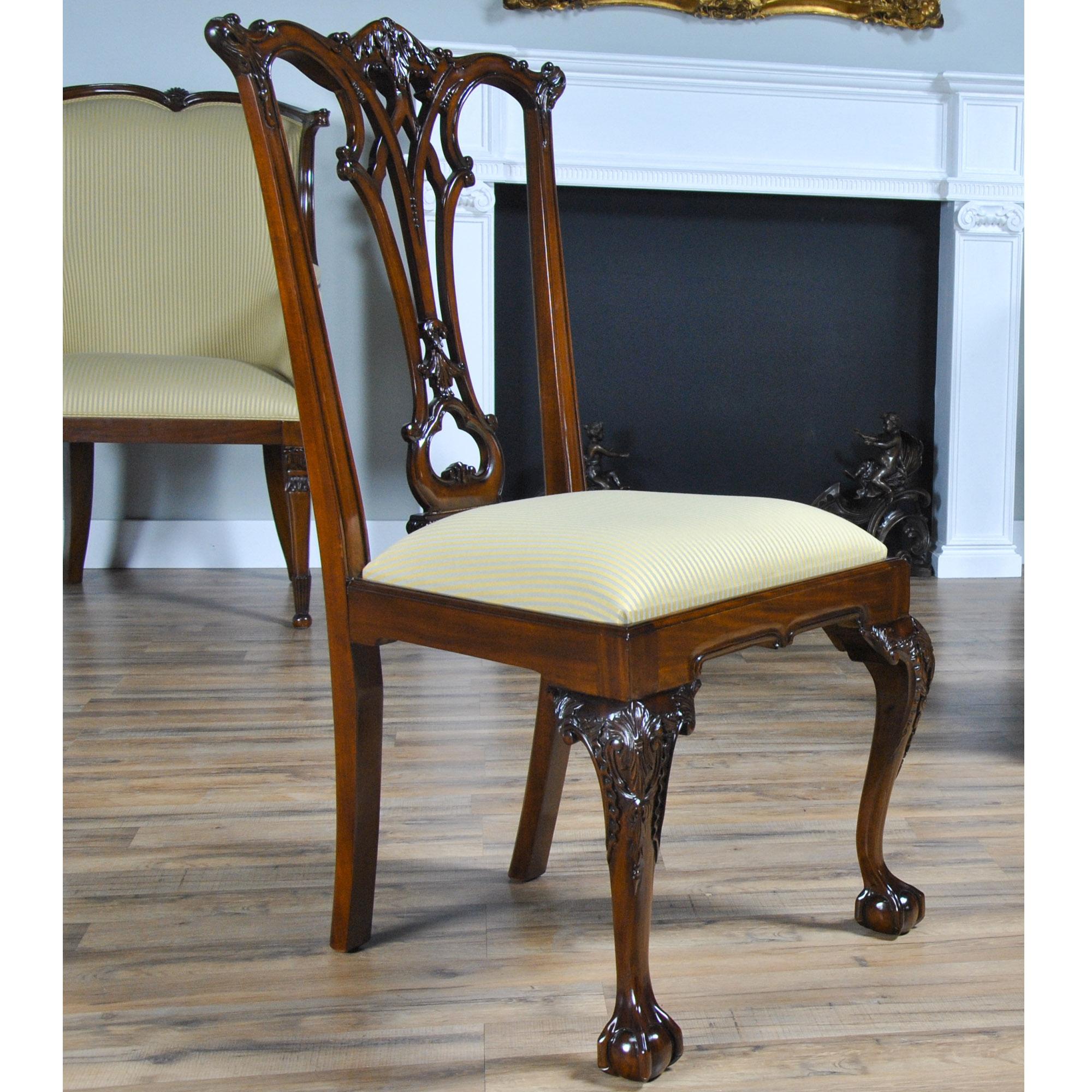 Sedie Chippendale gotiche in mogano, set di 10 pezzi in vendita 6