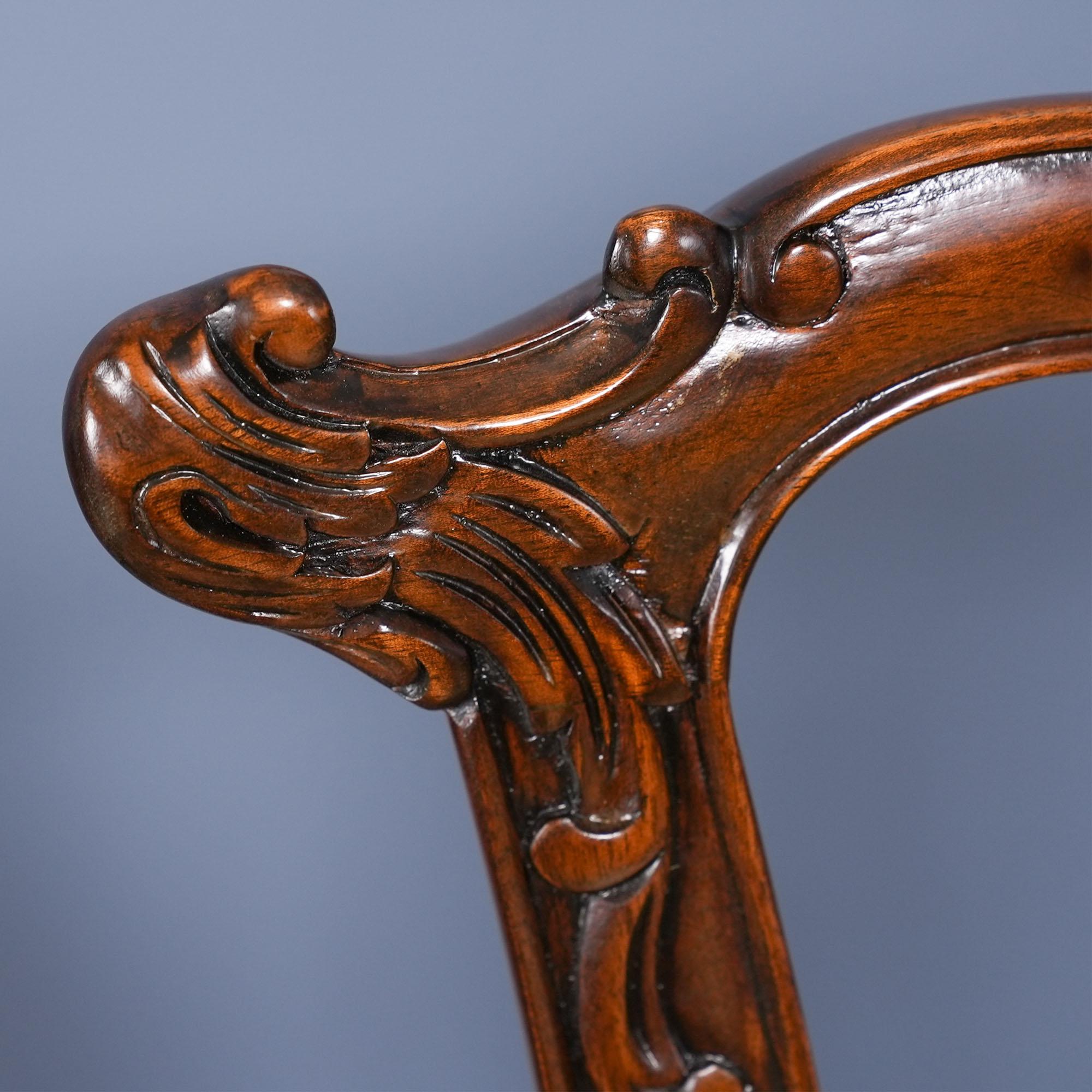 Sedie Chippendale gotiche in mogano, set di 10 pezzi in vendita 14