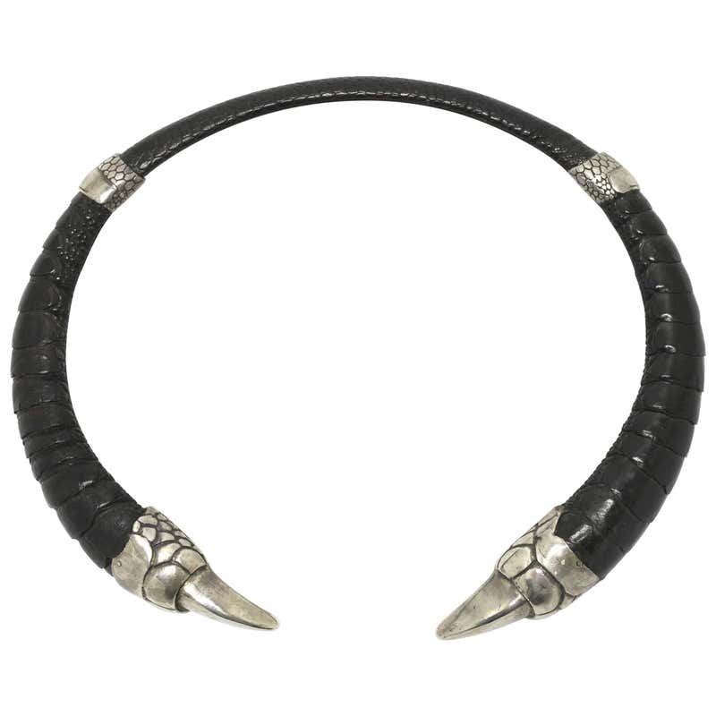 Mario Trimarchi For Alessi Stainless Steel Futurist Collar Necklace At