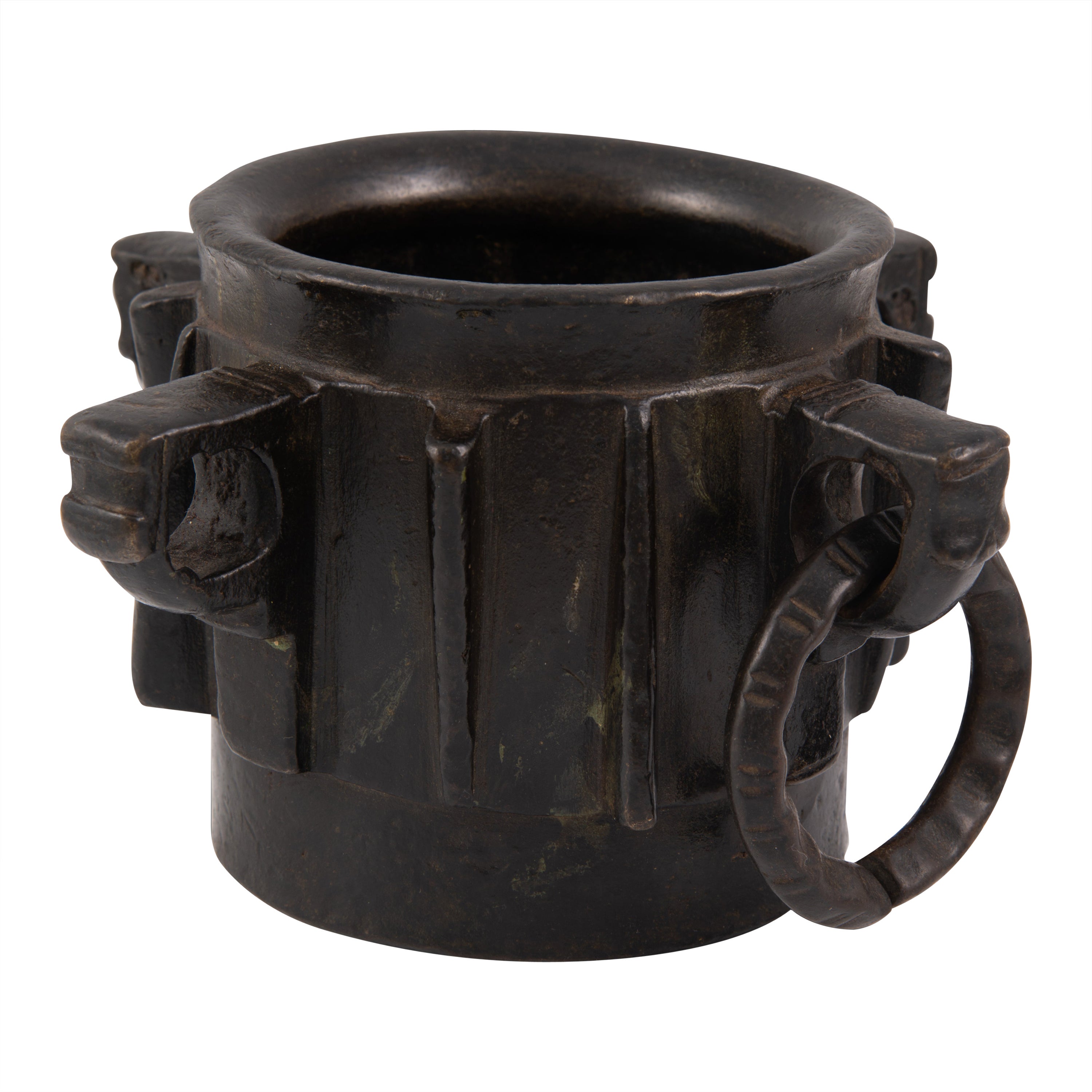 Gothic mortar. Bronze. Spanish school, 15th century.