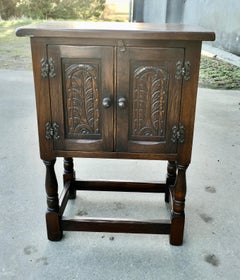 Gothic Oak Cupboard by Bevan Funnel Ltd  A Charming little piece dating