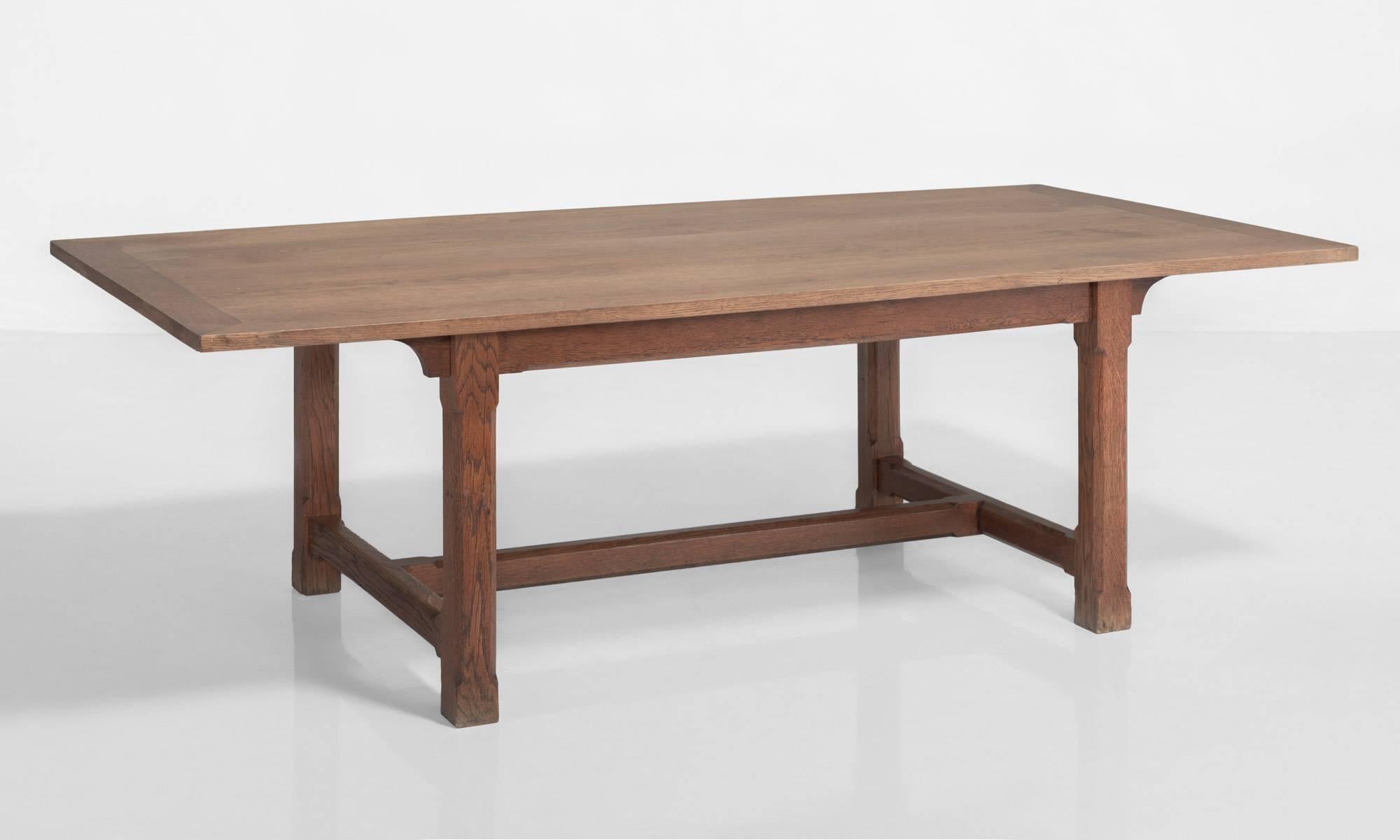 Gothic Oak Refectory Table, England, circa 1900

Beautifully crafted table made of solid oak.