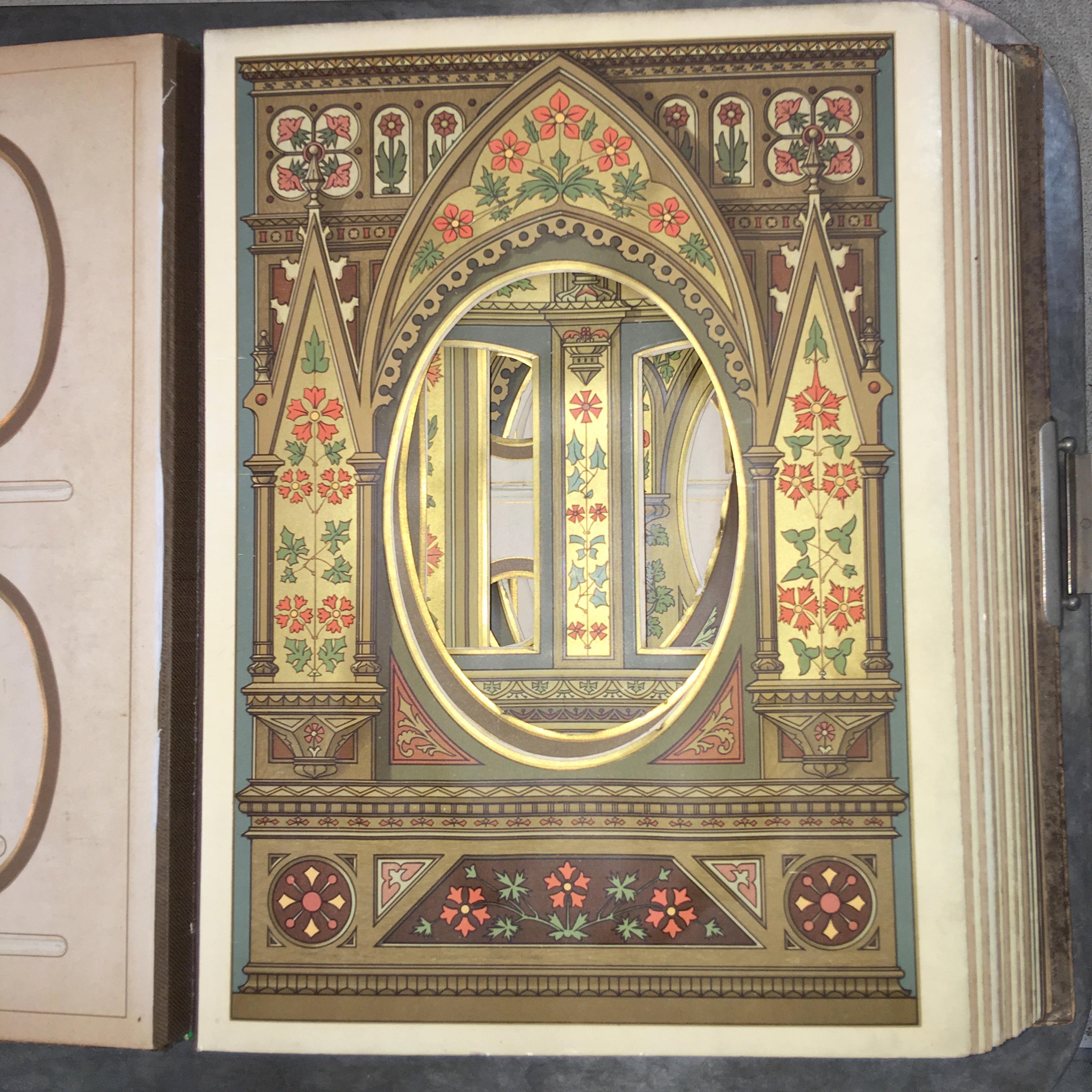 Late 19th Century Gothic Ornamented Leather Bound Album for Photographs