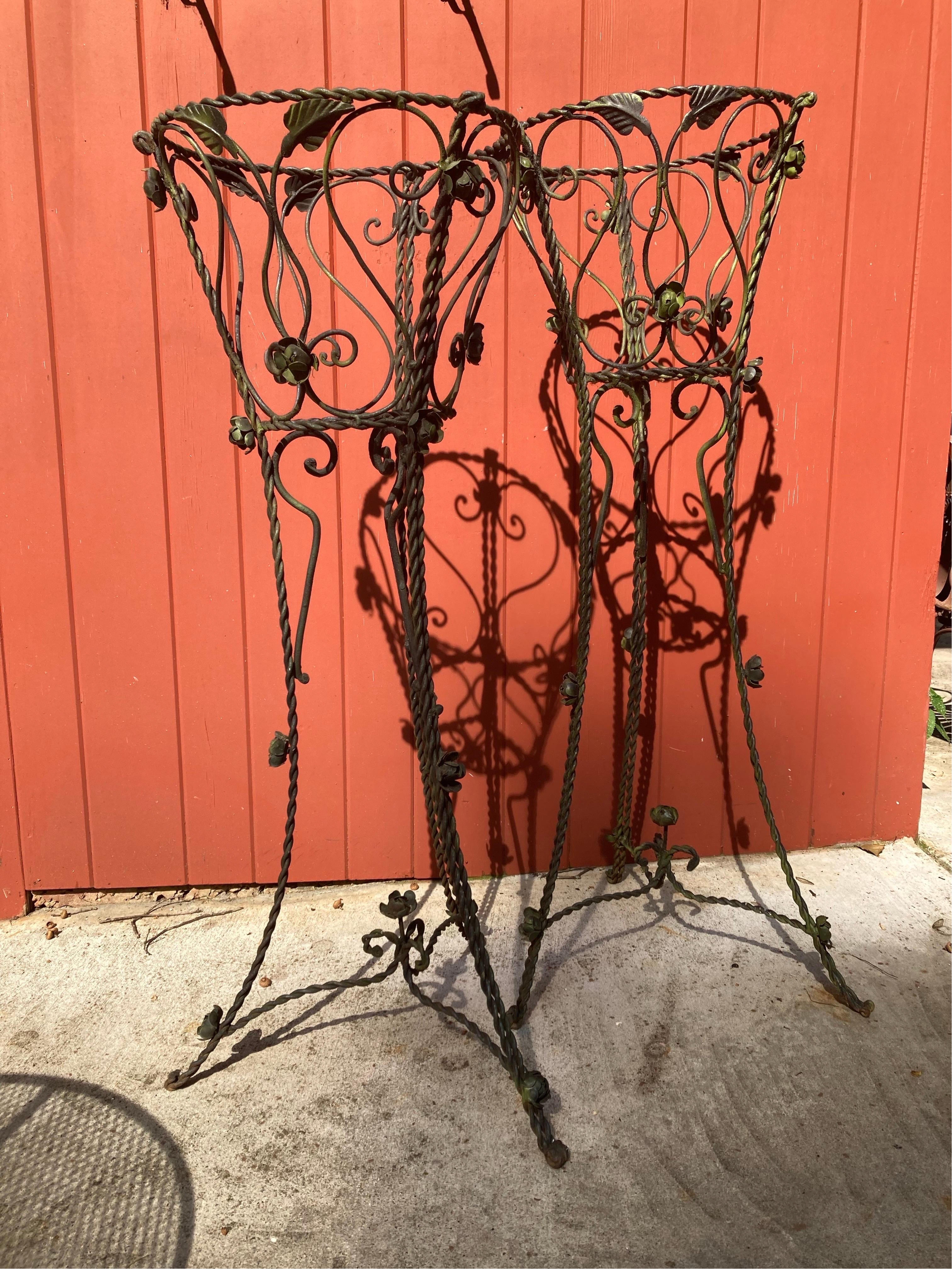 20th Century Gothic Oversized Garden Planters - a pair For Sale