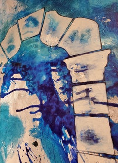 "Gothic Portals" 2020 Abstract Architectural Painting by Louis Shields