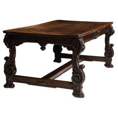 Used Gothic Refectory Table, Italy circa 1870