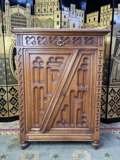 Gothic - Renaissance Style Sideboard Restored