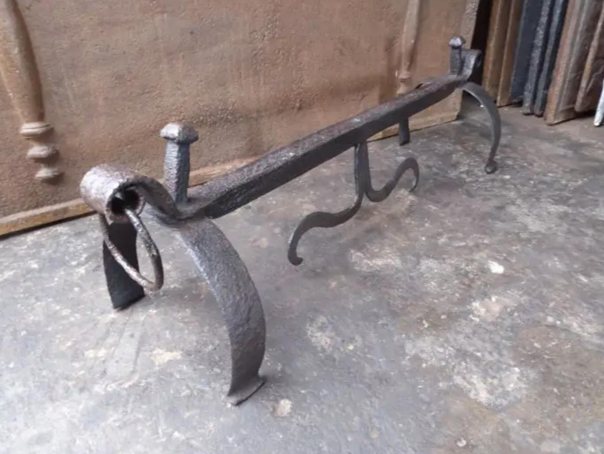 French Gothic Rest for Fireplace Tools, 17th Century For Sale