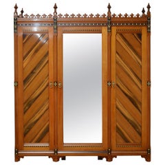 Gothic Revival 3-Door Wardrobe